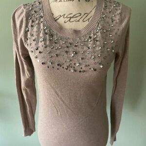 Women’s Express Embellished Detail Scoop-neck Sweater Size Small